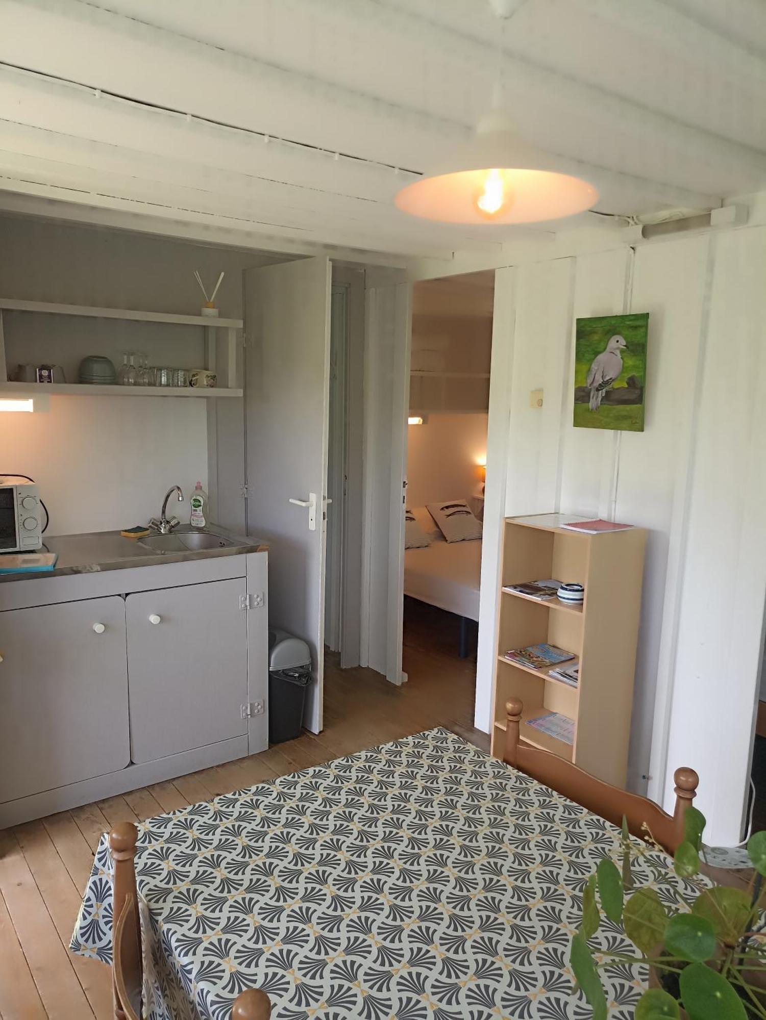Les Cabanes De L'Ile Aux Oiseaux Guern Exteriör bild